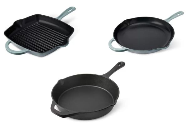 Crofton Cast Iron Pans (Fry, Grill & Skillet)
