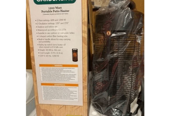 Aldi’s Gardenline 1200-Watt Portable Patio Heater (Worth It?)