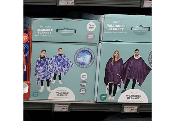 Cute Cozy Wearable Blankets at Aldi (for Kids and Adults)