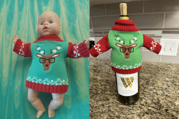 Cute Wine Bottle Sweater Cover at Aldi