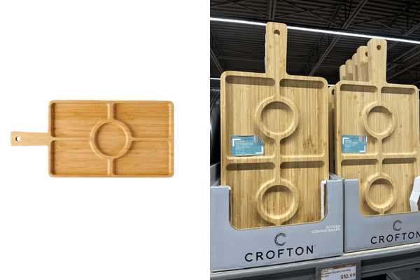 Crofton Bamboo Divided Serving Tray