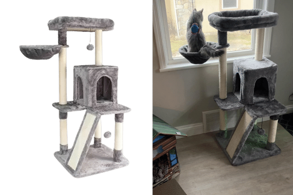 Heart to Tail 44″ Cat Activity Tower (Back at ALDI Finds)