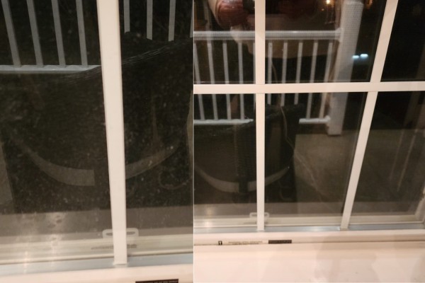 Here's Before & After Pic after using Window Vacuum on Windows